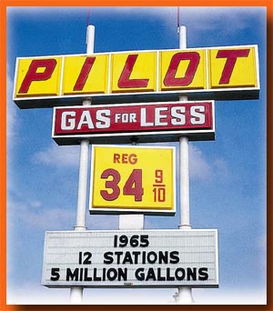 35 cent gas sign, 1965